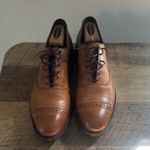 Allen Edmonds Brown Leather Cap-Toe Oxfords